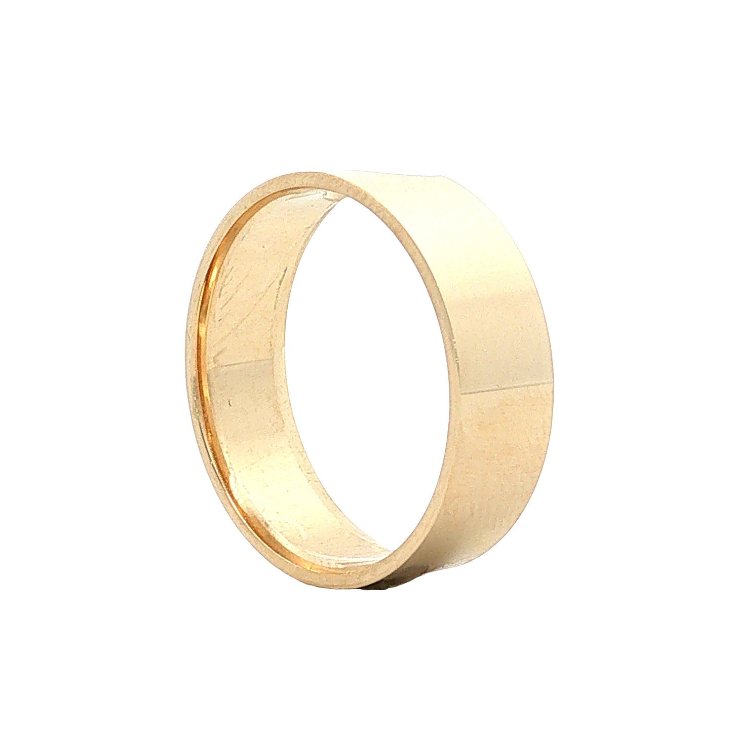 Contoured Stacking Wedding Band 14k Yellow Gold