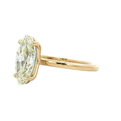 2.45 GIA Moval Diamond Engagement Ring 14k