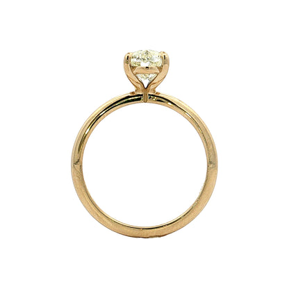 2.45 GIA Moval Diamond Engagement Ring 14k