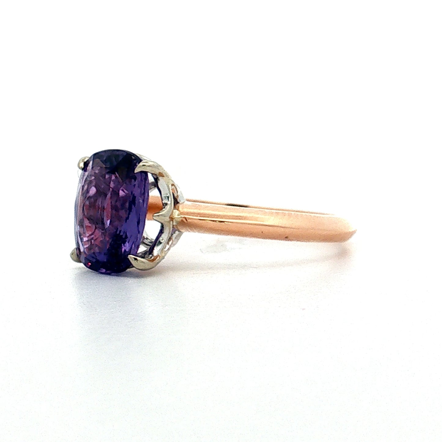 2.81 Cushion Sapphire Engagement Ring 18k