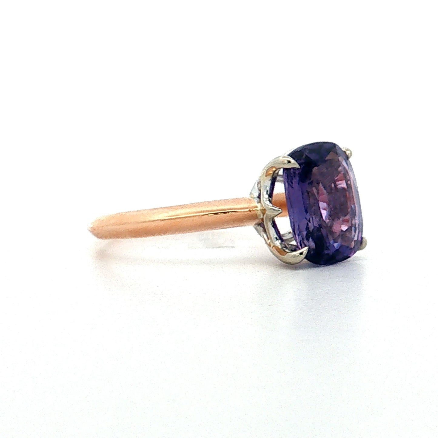 2.81 Cushion Sapphire Engagement Ring 18k