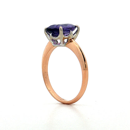 2.81 Cushion Sapphire Engagement Ring 18k