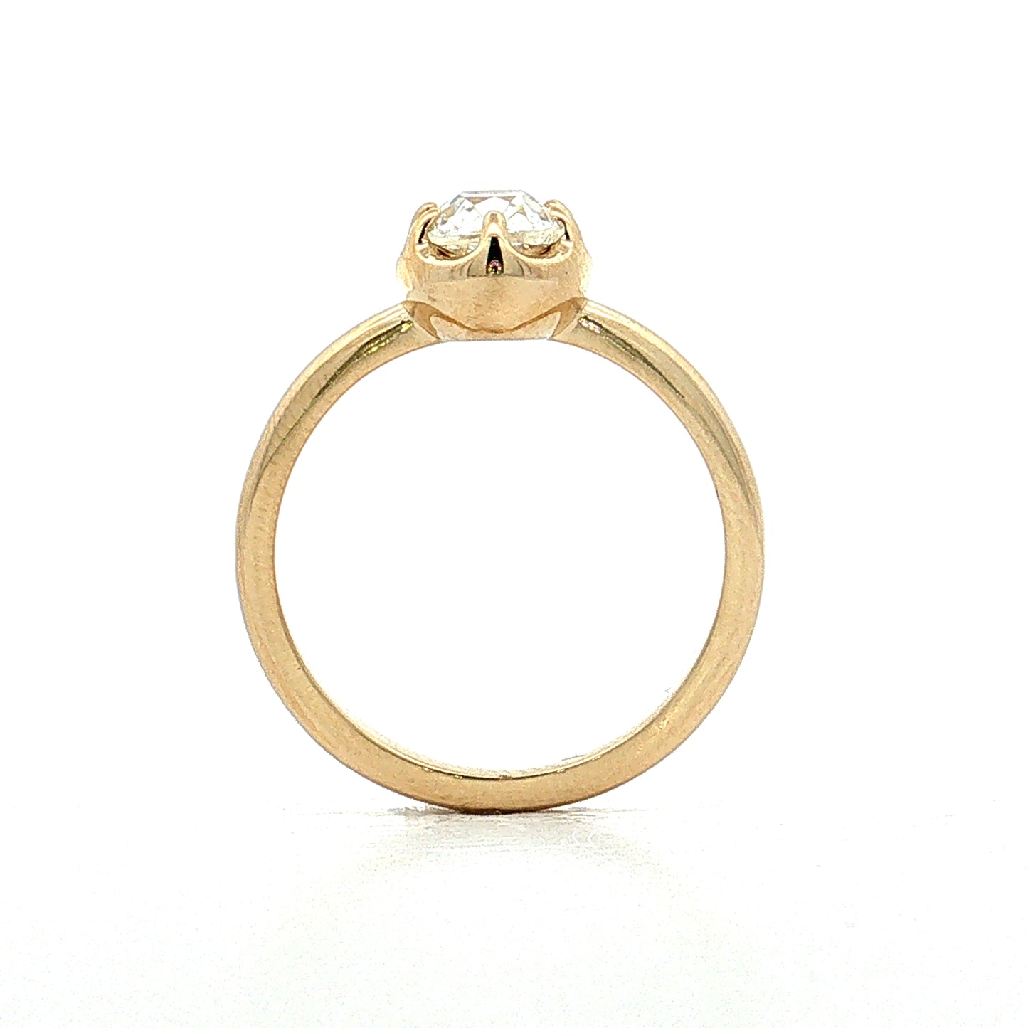 1.53 Old Mine Cushion Diamond Engagement Ring 14k