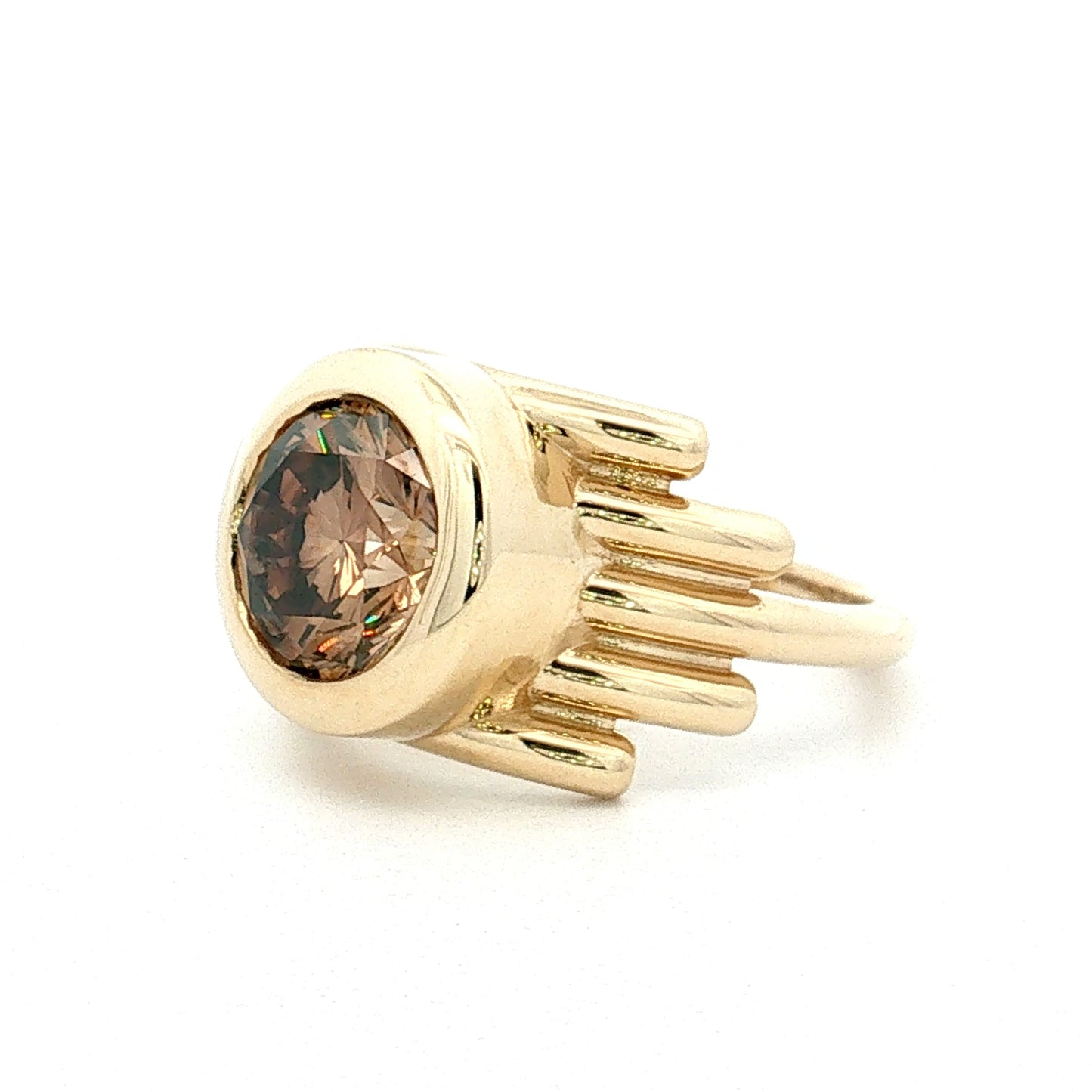 2.53 Round Diamond Engagement Ring 14k