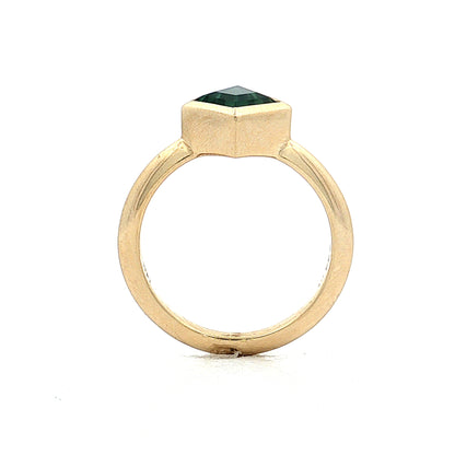 2.44 Kite Sapphire Engagement Ring 14k
