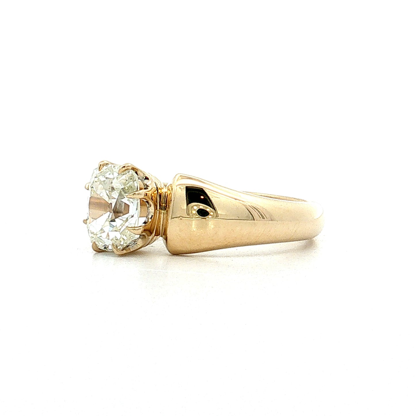1.19 Old Mine Cushion Diamond Engagement Ring 14k