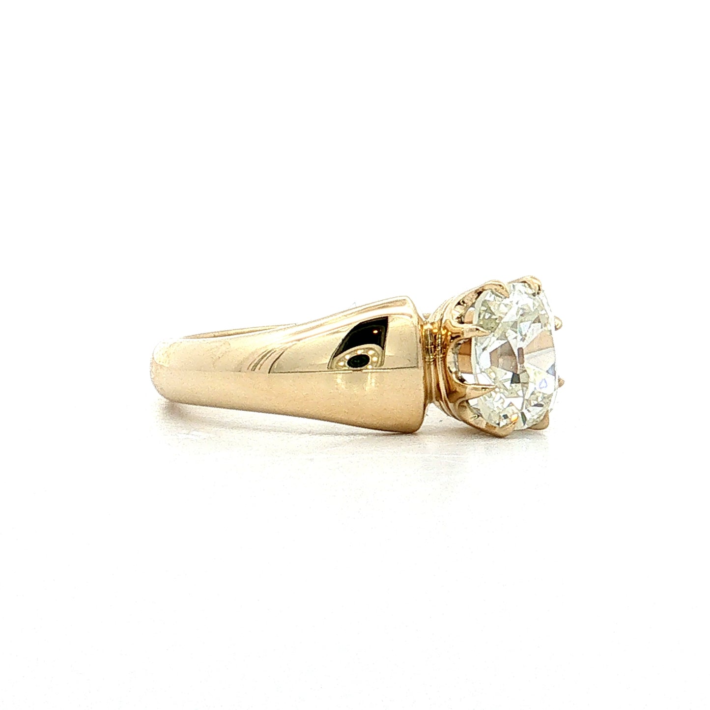 1.19 Old Mine Cushion Diamond Engagement Ring 14k
