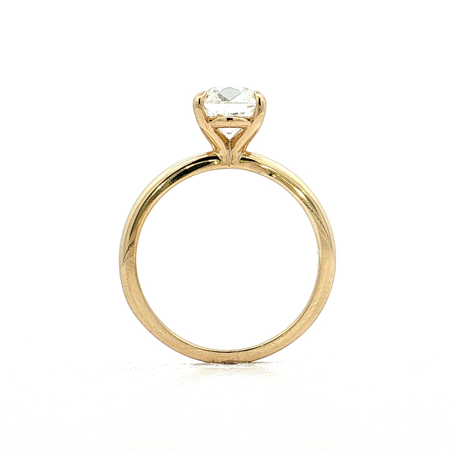 1.71 Old Mine Cushion Diamond Engagement Ring 14k