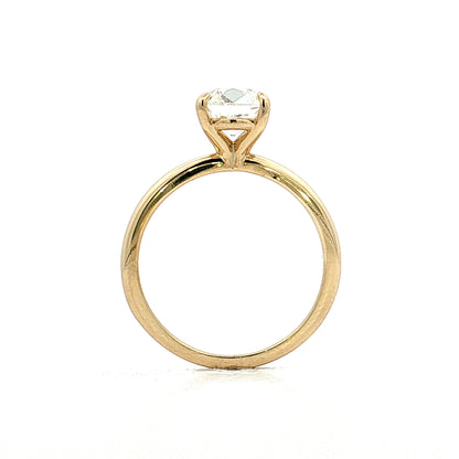 1.71 Old Mine Cushion Diamond Engagement Ring 14k
