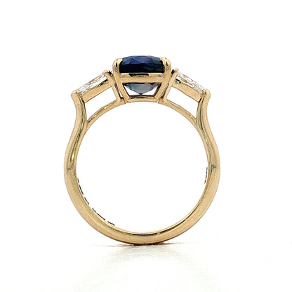 3.26 Color Change Sapphire Engagement Ring 14k