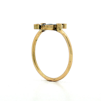 Holly Dyment Enamel Skull & Crossbones Ring 18k