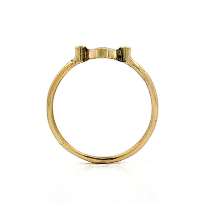 Holly Dyment Enamel Skull & Crossbones Ring 18k