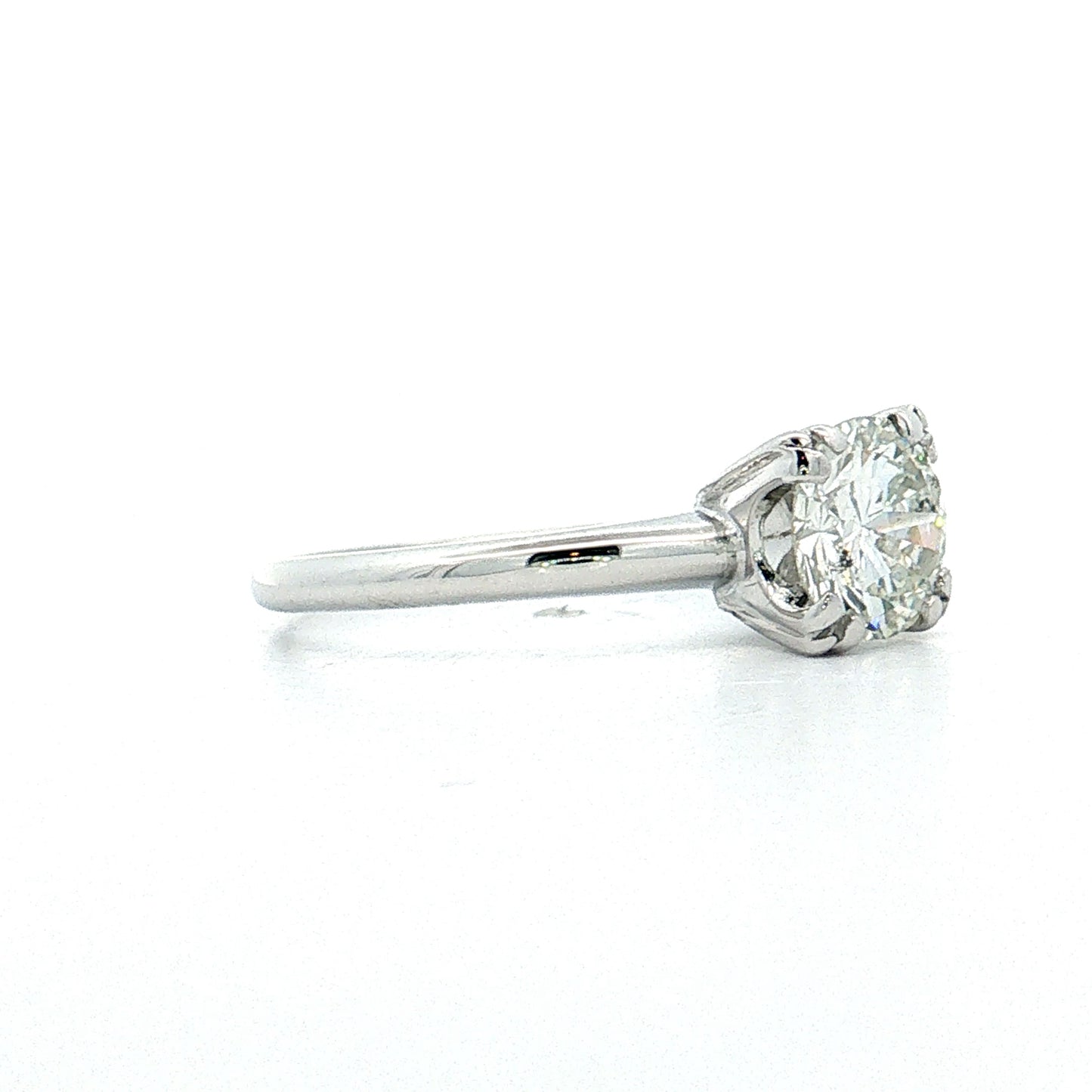 1.06 Transitional Diamond Engagement Ring 14k White Gold