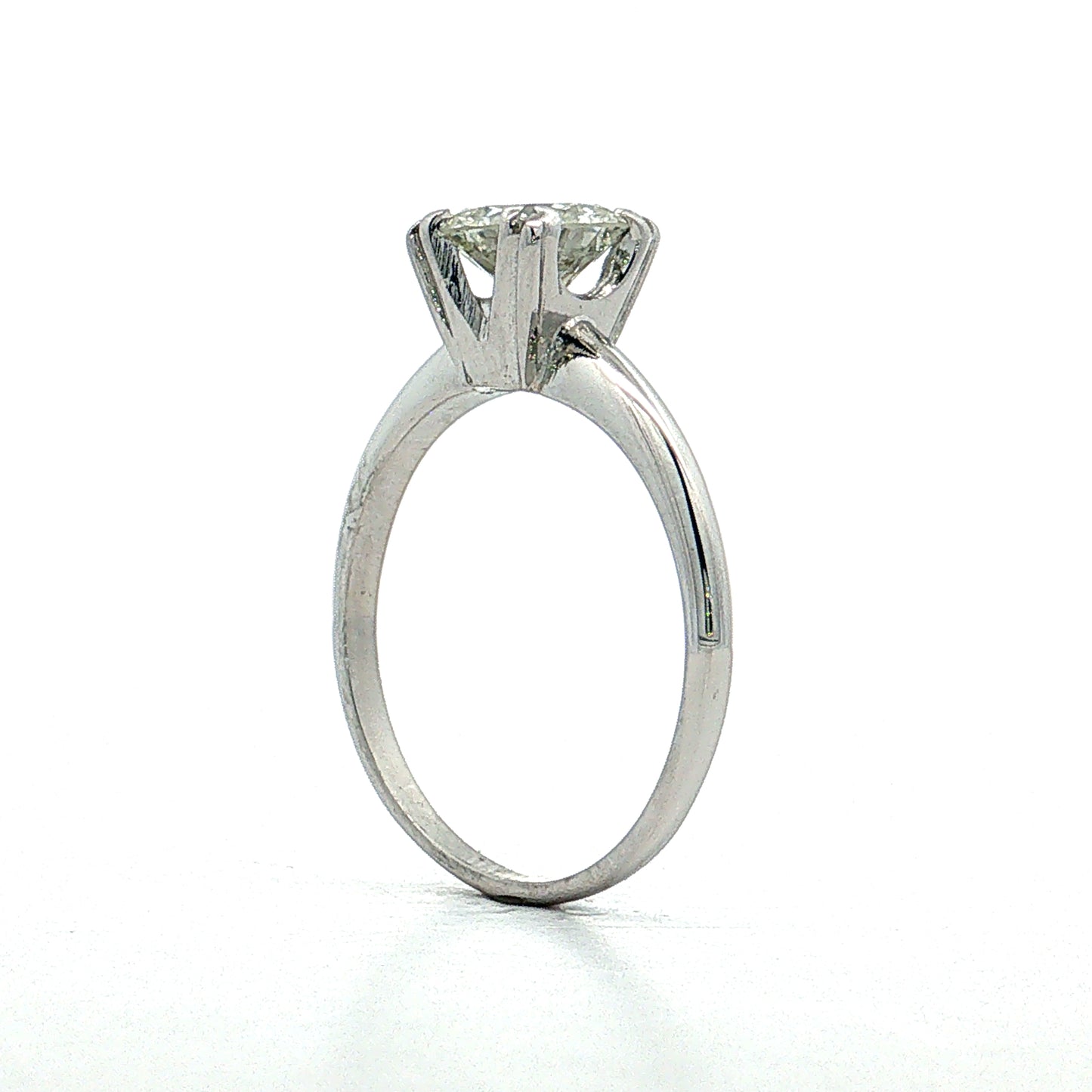 1.06 Transitional Diamond Engagement Ring 14k White Gold