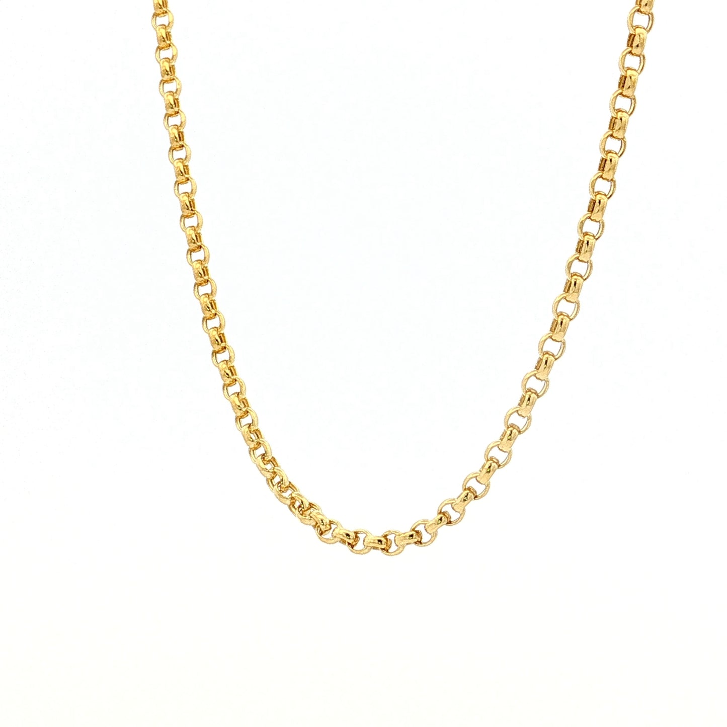 20" Rolo Link Chain Necklace 14k Yellow Gold