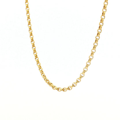 20" Rolo Link Chain Necklace 14k Yellow Gold