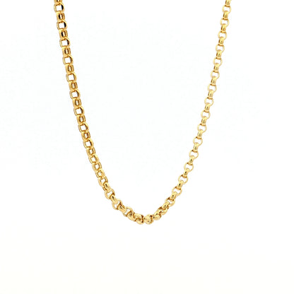 20" Rolo Link Chain Necklace 14k Yellow Gold