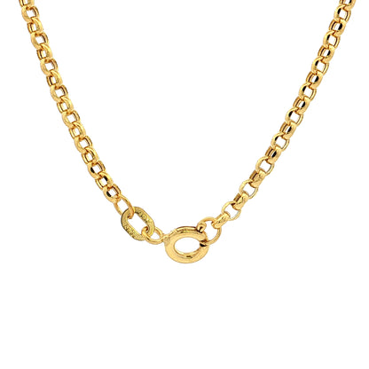 20" Rolo Link Chain Necklace 14k Yellow Gold