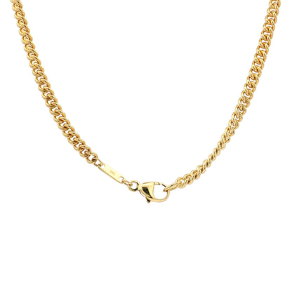 18" Curb Link Chain Necklace 14k Yellow Gold