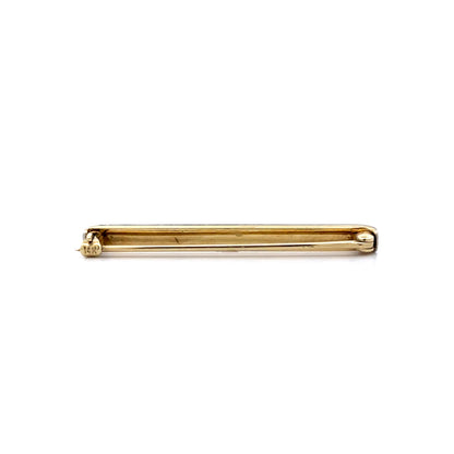 Antique Art Deco Pearl Brooch 14k Two-Tone Gold