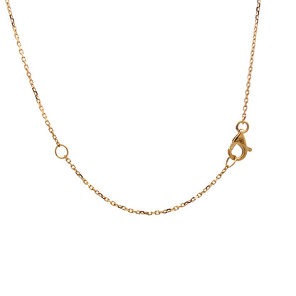 Citrine Cross Pendant Necklace 14k Yellow Gold