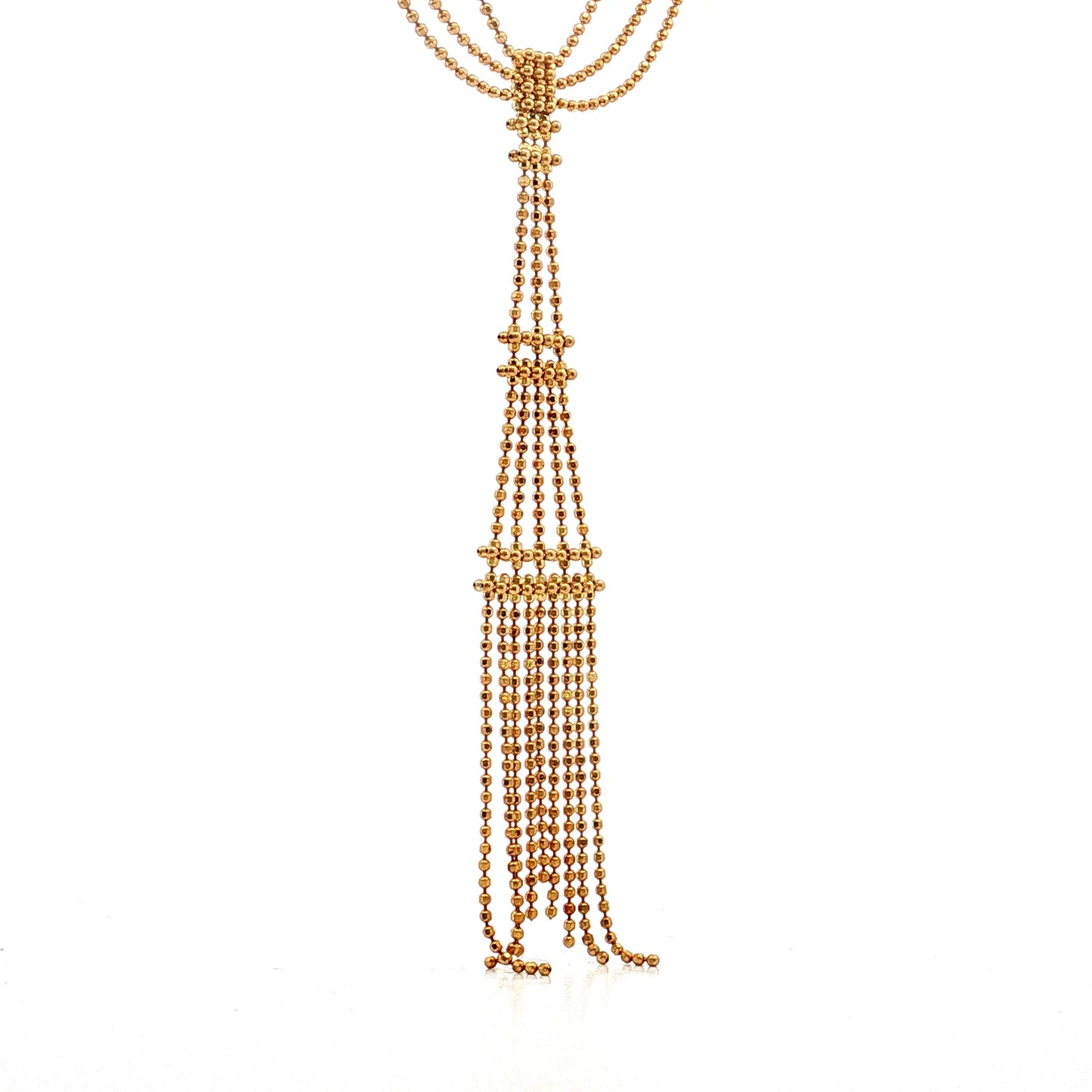 Tiffany & Co. Fringe Tower Necklace 18k Yellow Gold