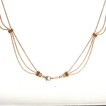 Tiffany & Co. Fringe Tower Necklace 18k Yellow Gold