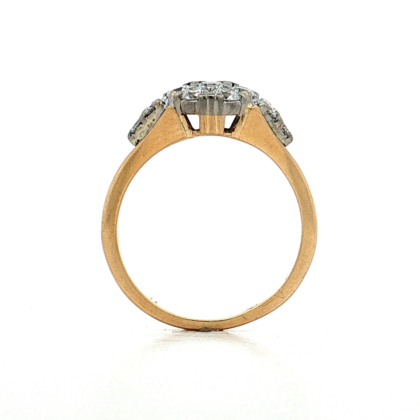 Jabel Diamond Cocktail Ring 18k Two-Tone Gold