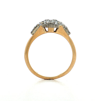 Jabel Diamond Cocktail Ring 18k Two-Tone Gold
