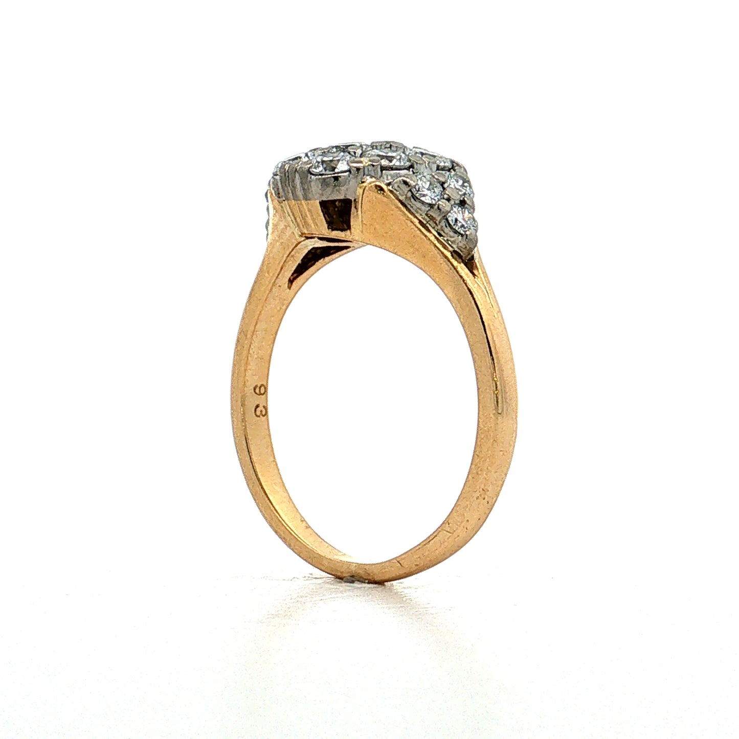 Jabel Diamond Cocktail Ring 18k Two-Tone Gold
