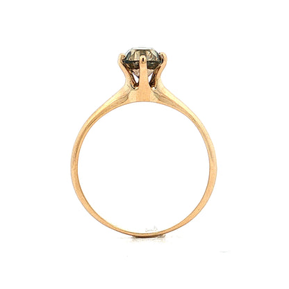1.19 Victorian Diamond Solitaire Ring 18k