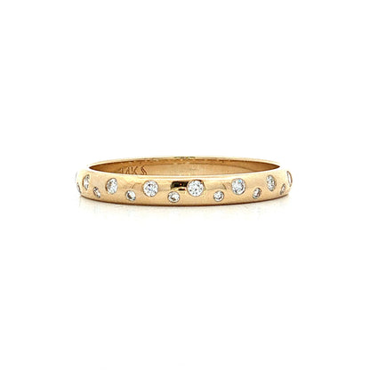 Diamond Stacking Band 14k Yellow Gold