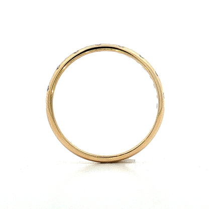 Diamond Stacking Band 14k Yellow Gold