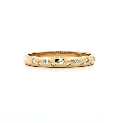 Diamond Stacking Band 14k Yellow Gold