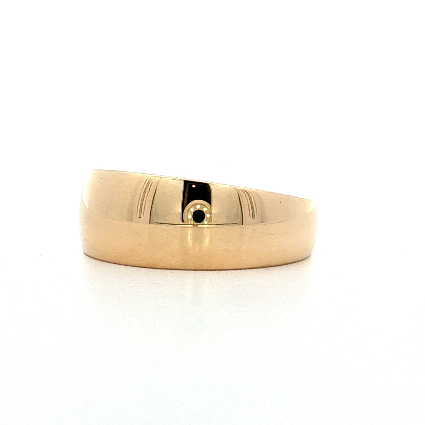 Tapered European Edge Band 14k Yellow Gold