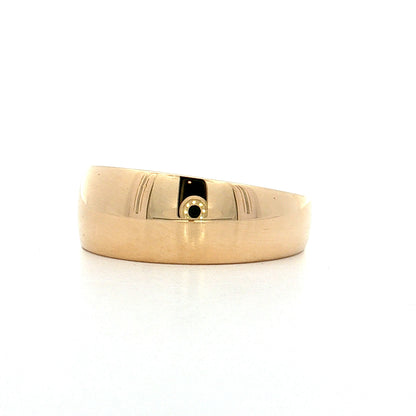 Tapered European Edge Band 14k Yellow Gold