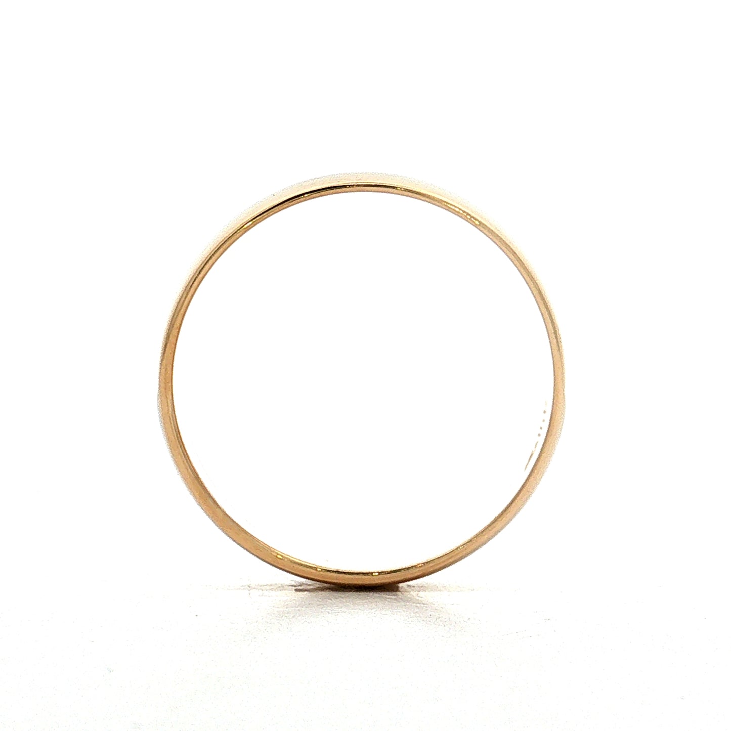 Tapered European Edge Band 14k Yellow Gold