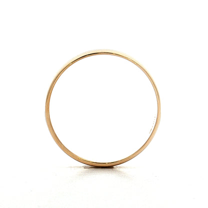 Tapered European Edge Band 14k Yellow Gold