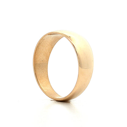 Tapered European Edge Band 14k Yellow Gold