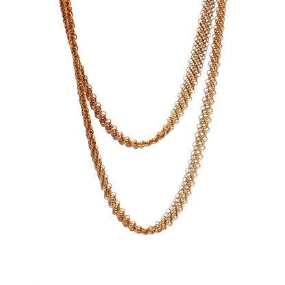 Tiffany & Co Elsa Peretti Mesh Chain Necklace 20k Yellow Gold
