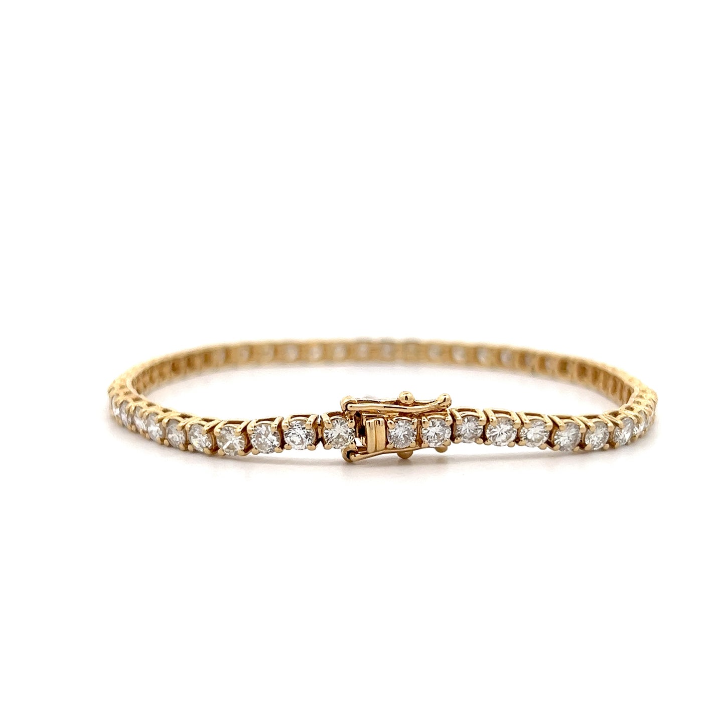 5.39 Diamond Tennis Bracelet 14k Yellow Gold
