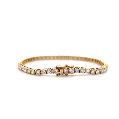5.39 Diamond Tennis Bracelet 14k Yellow Gold