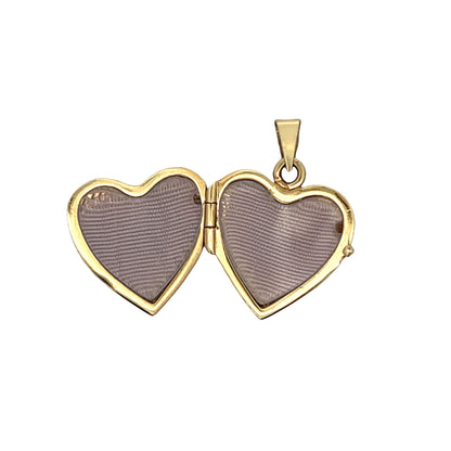 Heart Locket Necklace 14k Yellow Gold