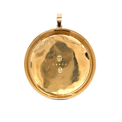 Antique Victorian Pocketwatch Pendant 18k Yellow Gold