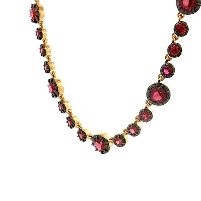 14.35 Ruby Necklace 18k Yellow Gold
