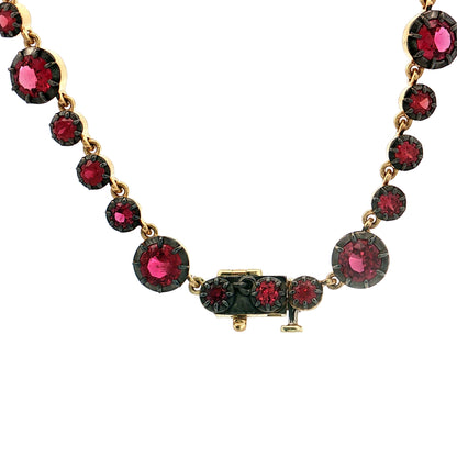 14.35 Ruby Necklace 18k Yellow Gold