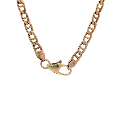 20" Mariner Link Chain Necklace 14k Yellow Gold