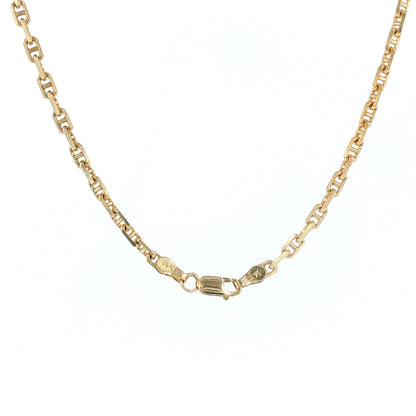 22" Mariner Link Chain Necklace 14k Yellow Gold