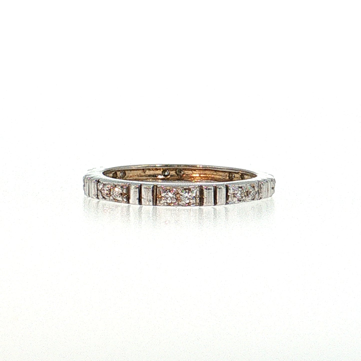 Diamond Eternity Wedding Band 18k White Gold