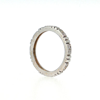 Diamond Eternity Wedding Band 18k White Gold